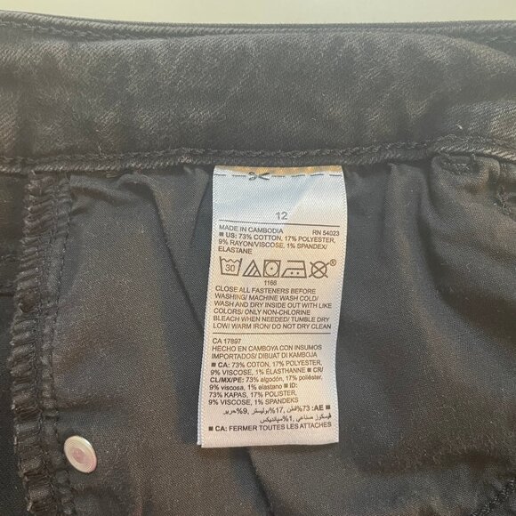 Black Distressed Skinny Jeans - Picture 5 of 5